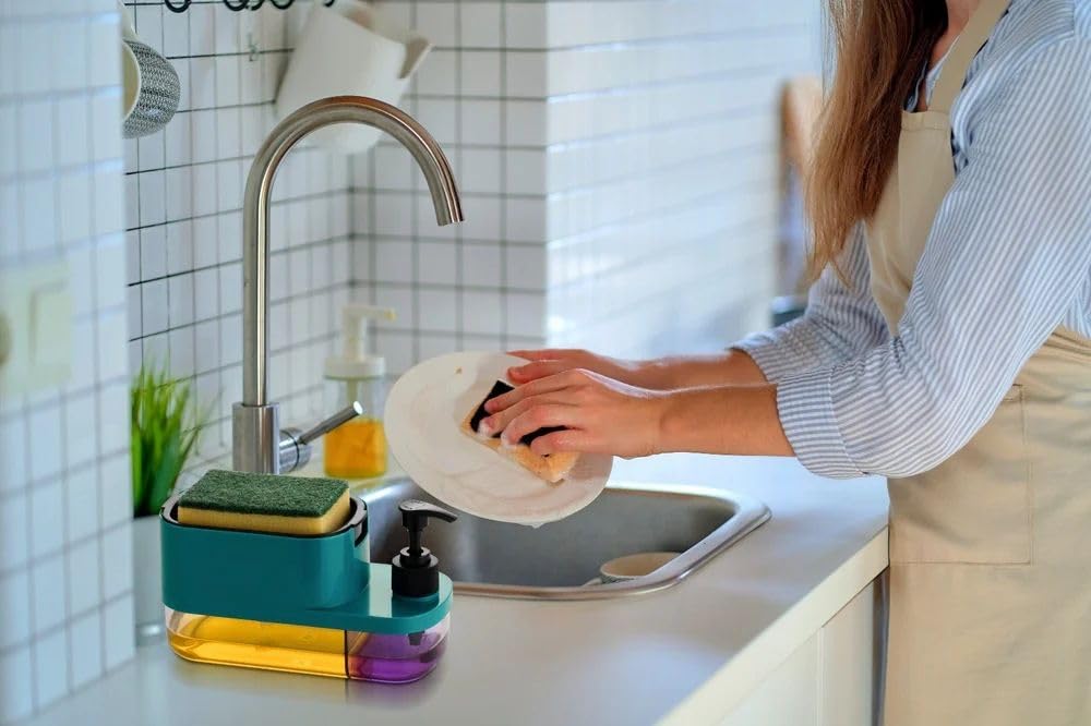 Soap Pump Dispenser 3-in-1  for Kitchen and Bathroom