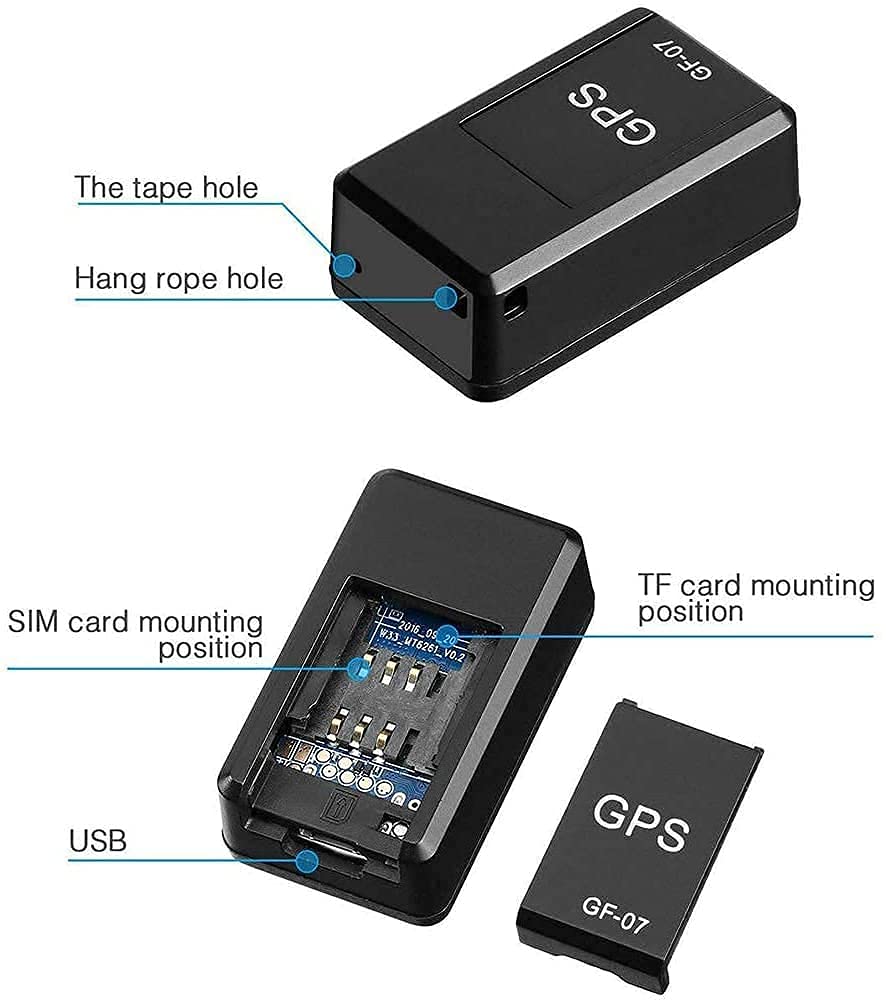 GPS Tracker GF-07- Mini GPS Tracker Long Battery GPS