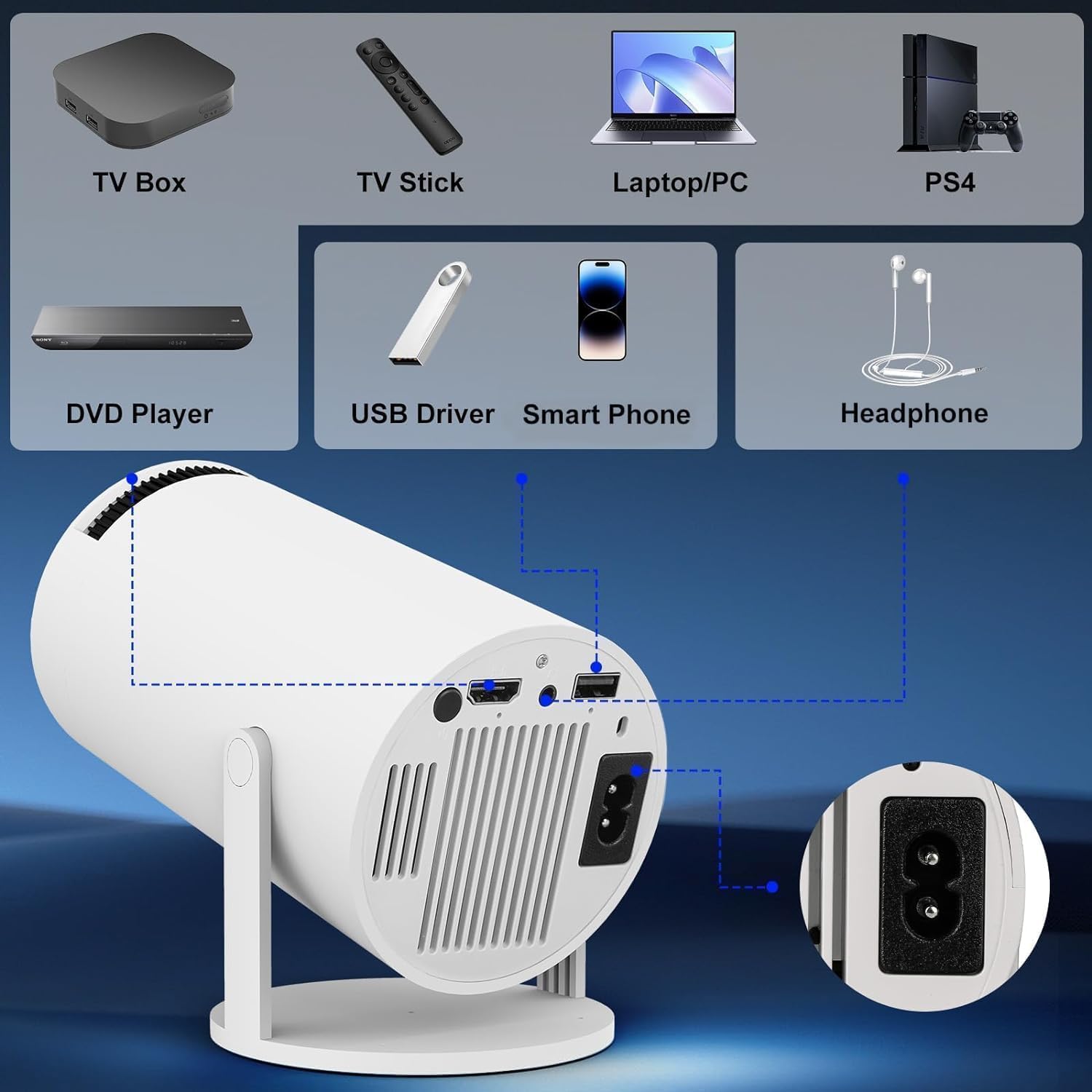 Ultra Full HD Projector 4K 1080P
