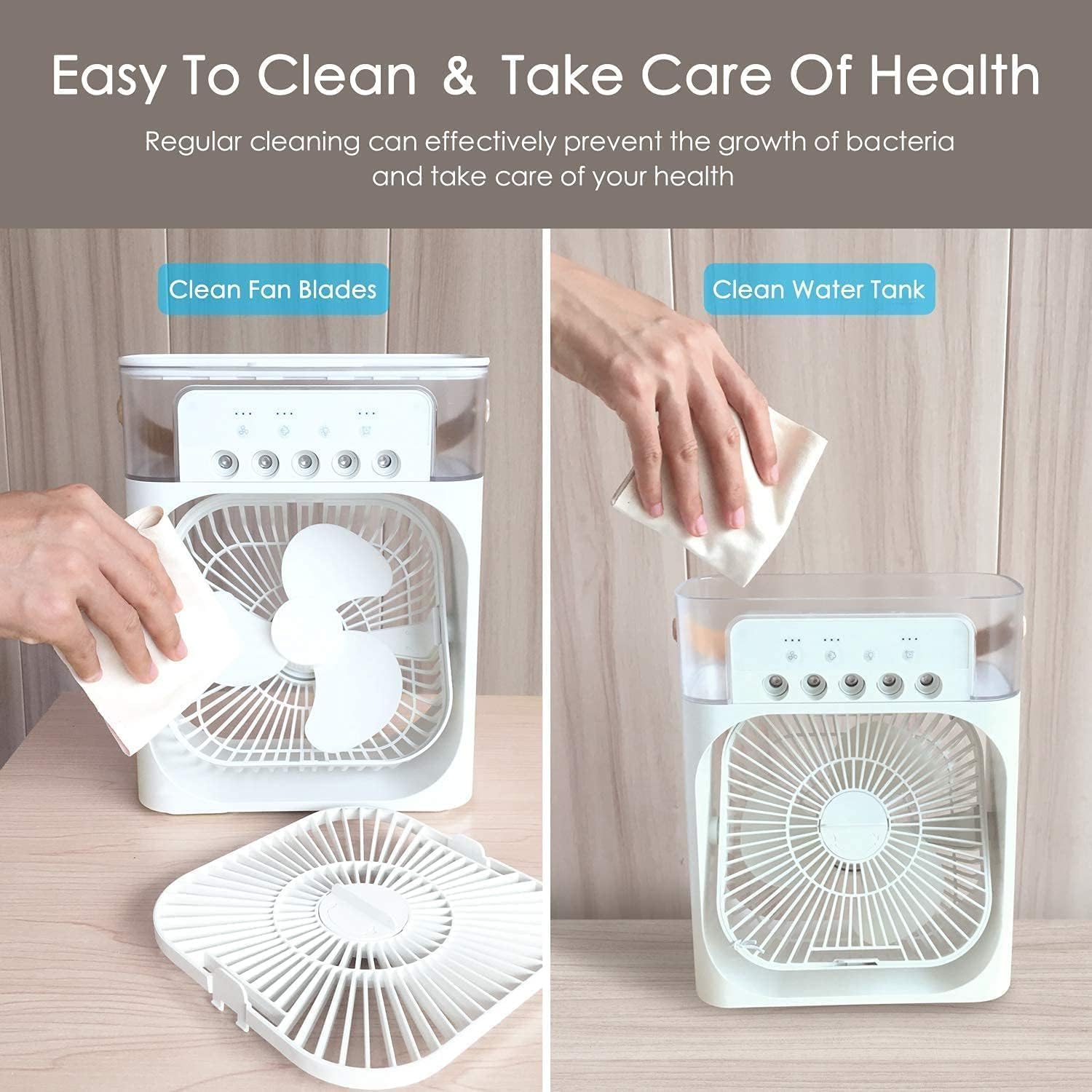 Rechargeable Air Conditioner Water Humidifier