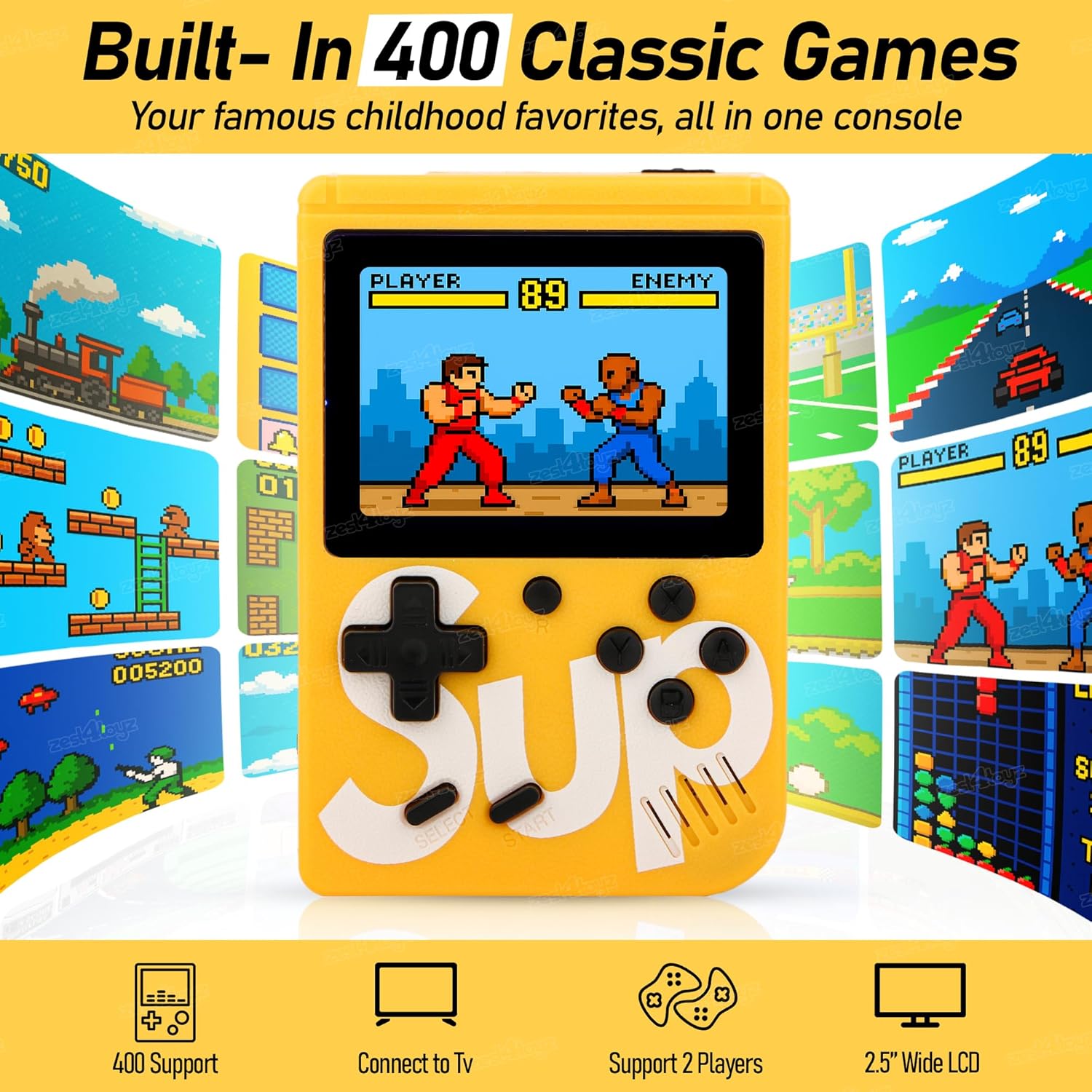 Game Console with 3 Inch Color Screen Retro Gaming Device