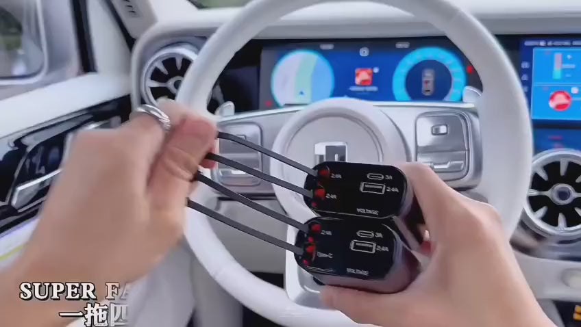 Car Retractable Charger-120 Volt