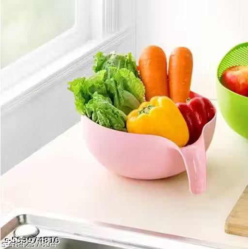 Comfortable Multipurpose  Plastic Wash Bowl - Multi Color
