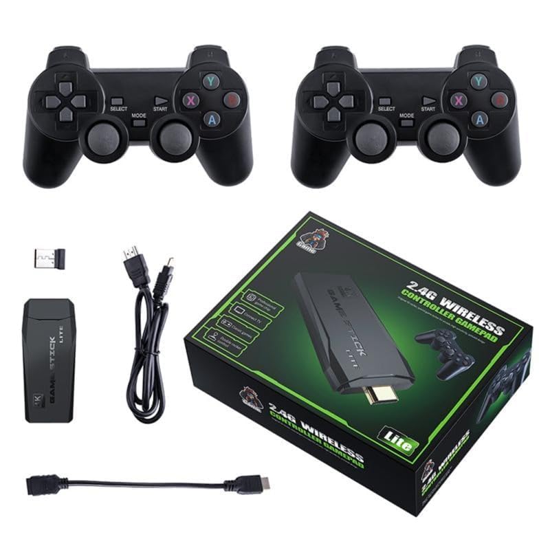 Wireless Game Console with Dual Controllers - | 20,000+ Built-in Retro Games