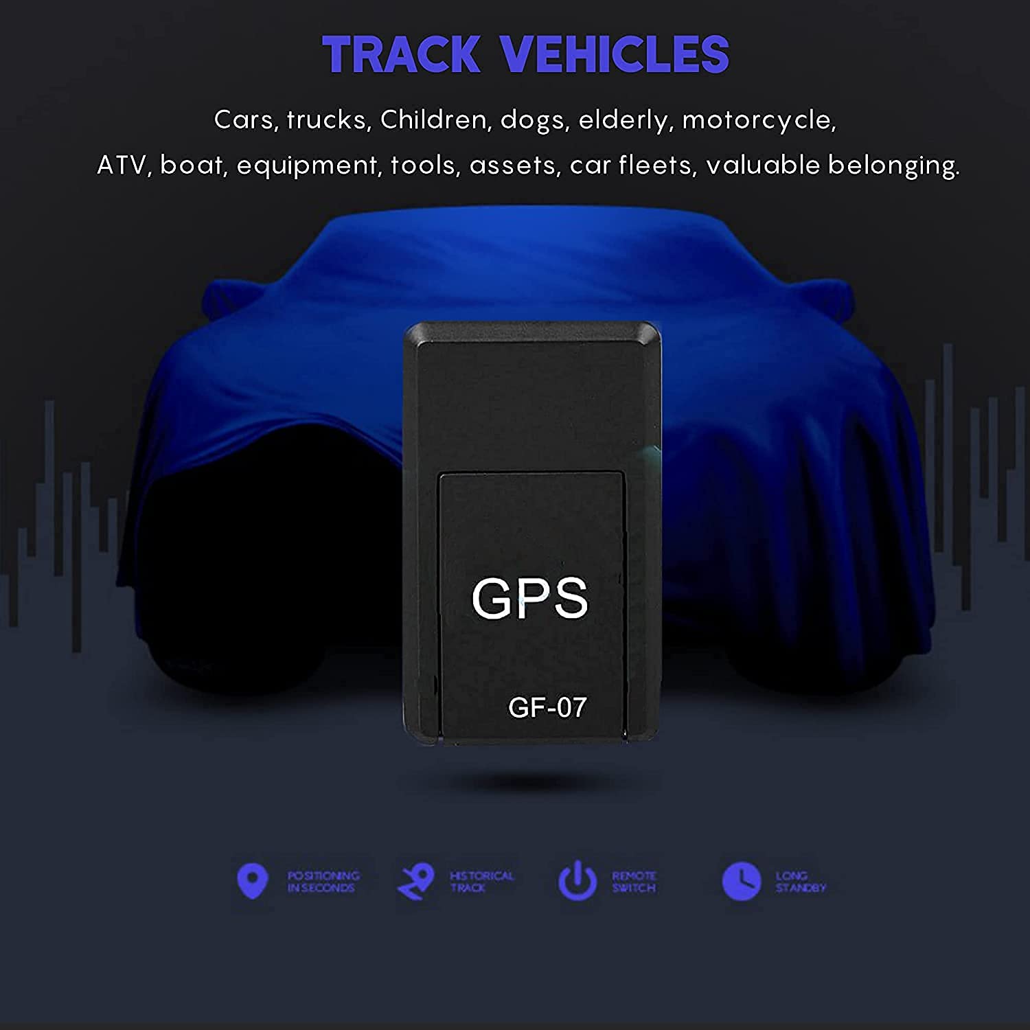 GPS Tracker GF-07- Mini GPS Tracker Long Battery GPS