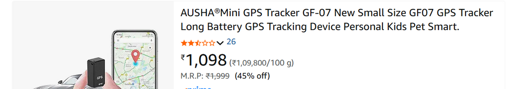 GPS Tracker GF-07- Mini GPS Tracker Long Battery GPS